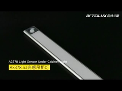 A3378 রিচার্জেবল বডি সেন্সর পেন্ডেন্ট লাইট, 200/400/520*40*12mm, DC12V, 4014-33LED, 1.25W, Ra>90